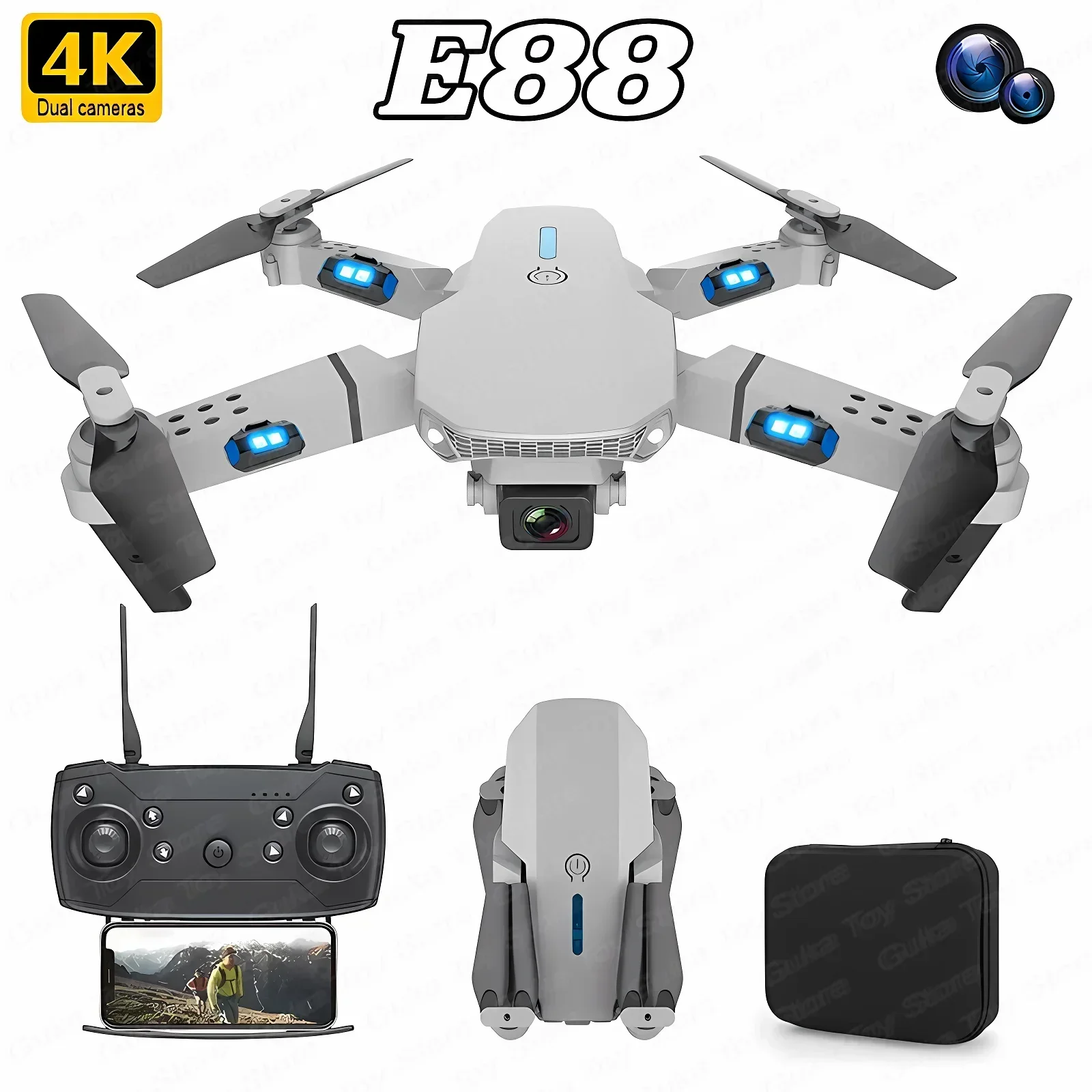 Drone Battery Case - E88 Pro WIFI FPV Drone Wide