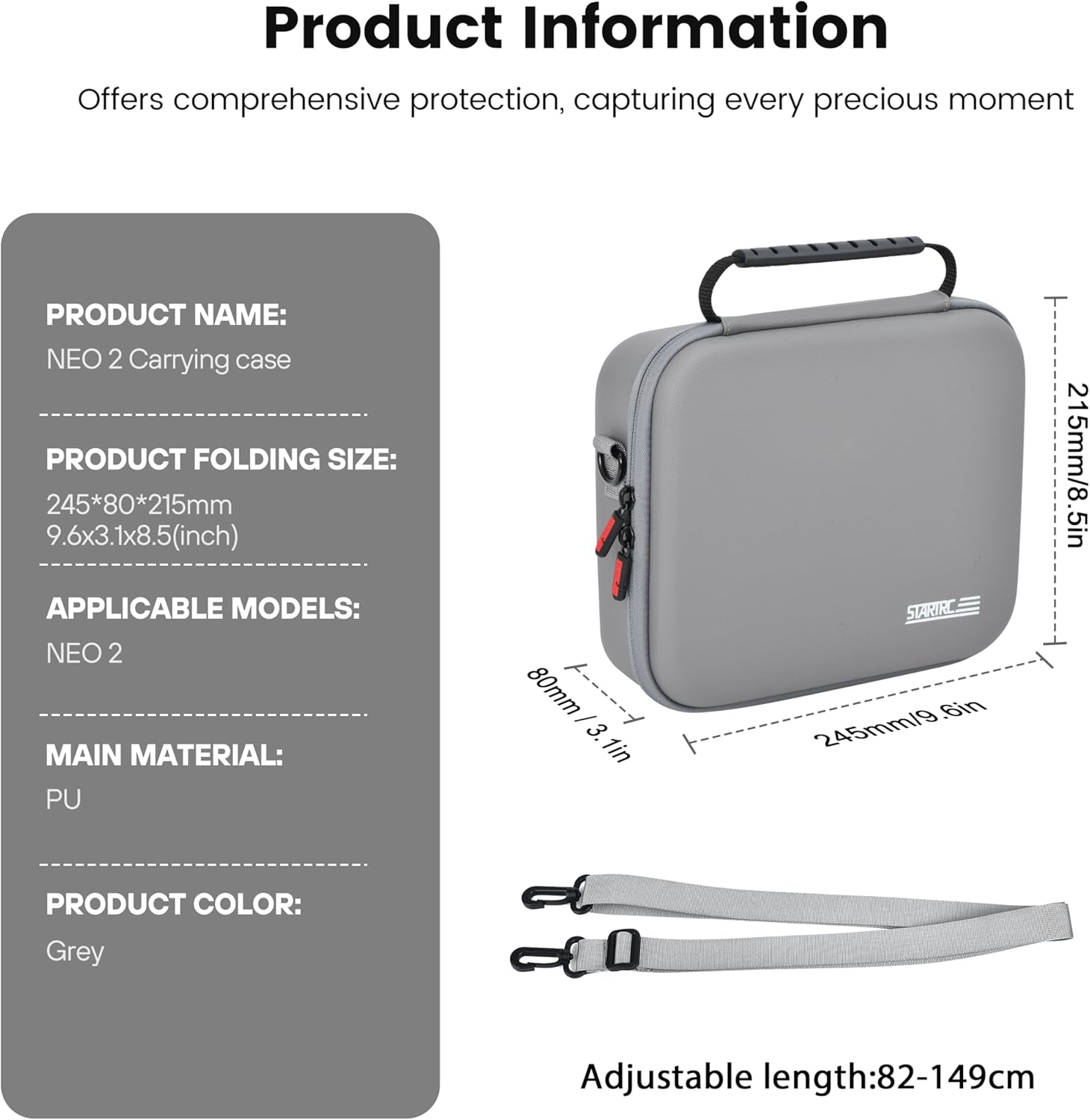 STARTRC Neo 2 Portable PU Shou - огляд і ціна Drone Battery Case