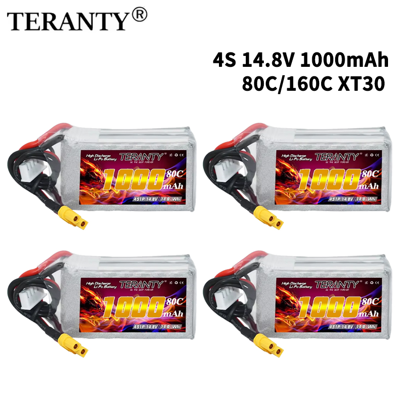 TERANTY 4S 1000mAh 14.8V 80C/1 - огляд і ціна Drone Battery Connector