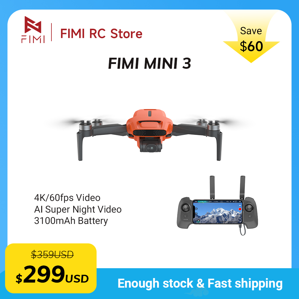 FIMI MINI 3 Camere Drone 4K 60 - огляд і ціна Drone Battery Smart